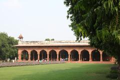 Full view of Diwan-e-Aam at Red Fort in New Delhi