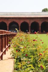 Diwan-i-Aam with Rose Garden