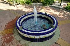 Fountain in Molino de Inca Botanical Garden, Torremolinos, Andalusia