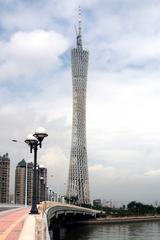 Guangzhou Tower at night in 2009