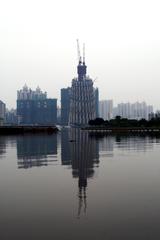 under-construction Guangzhou TV sightseeing tower 2007