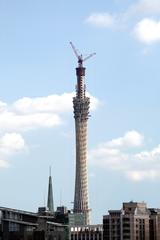 Guangzhou TV sightseeing tower under construction (2008)