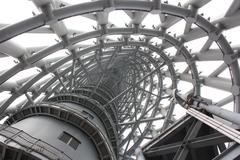 Canton Tower in Guangzhou against a blue sky