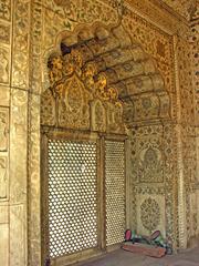 Beautiful marble screen in an Indian palace