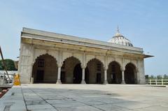 Khas Mahal Southern Facade at Red Fort in Delhi