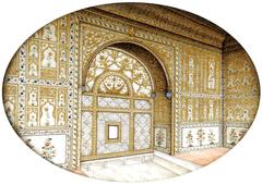 Depiction of the Khas Mahal in the Red Fort