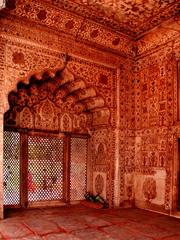 Red Fort interior architecture in Delhi