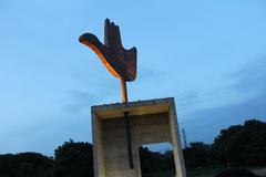 Open Hand Monument in Chandigarh