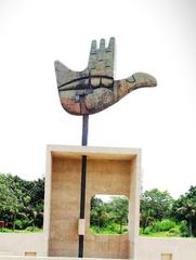 Open hand monument in Dehradun