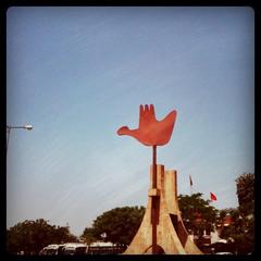 Open Hand monument in Chandigarh