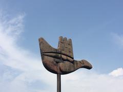 Open Hand Monument in Chandigarh, India