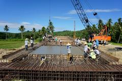 Agusan Bridge under construction in Butuan City