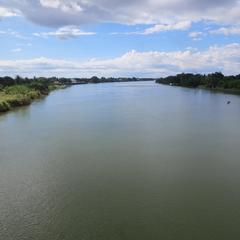 Agusan River in Butuan City, Philippines