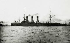 Cruiser Aurora in the Second Pacific Squadron