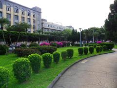 Jieshou Park South View with Taipei First Girls' High School in the Background