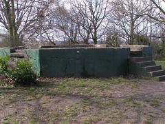 Base of First World War gun emplacement at One Tree Hill