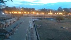 Ruins of the Roman Agora in Thessaloniki, Greece