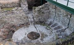 Hellenistic Baths remains in the ancient agora of Thessaloniki