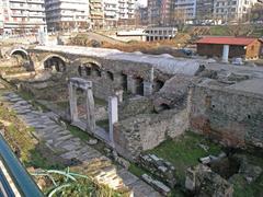 Cryptoporticus and Roman street in ancient Agora, Thessaloniki