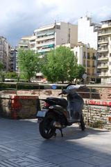 view of Thessaloniki city with buildings and a waterfront