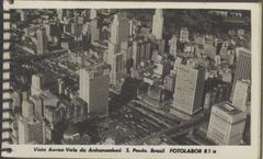 Aerial view of Vale do Anhangabaú in São Paulo, Brazil