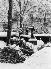 Construction of bomb shelter during Continuation War in Finland