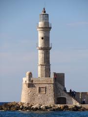 Lighthouse of Chania in Crete, Greece