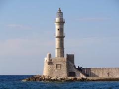 Chania lighthouse in Crete, Greece