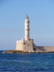 Chania Lighthouse in Crete, Greece