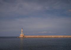 Chania Lighthouse in Crete, Greece