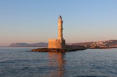 Chania lighthouse in Crete