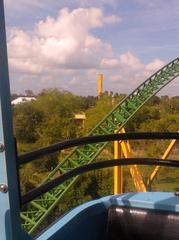 Falcon's Fury drop tower under construction