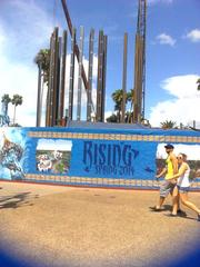 Falcon's Fury drop tower construction at Busch Gardens Tampa