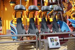 Falcon's Fury attraction seats at Busch Gardens Tampa