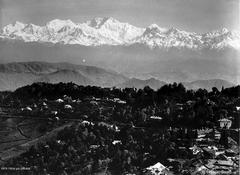 View of the Himalaya mountain range from Darjeeling, 1875-1900