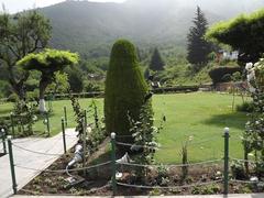 View of Nishat Bagh garden in Srinagar