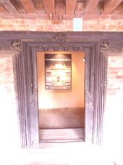 Patan Museum intricately carved wooden door