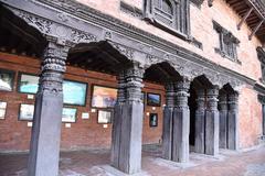 Verandah in the Patan Museum, Lalitpur Durbar Square, Nepal