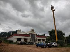 Trishula of Lord Shiva at Sri Dwadasha Jyothirlinga Devasthana