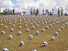 Brasilia DF Brasil Plantação de Bola Praça dos Tres Poderes