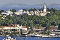 View of Topkapı Palace from the Galata Tower in Istanbul, Turkey