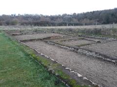 North Leigh Roman Villa ruins in Oxfordshire