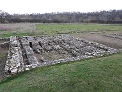 North Leigh Roman Villa ruins in Oxfordshire