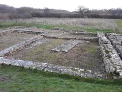 North Leigh Roman Villa ruins in Oxfordshire