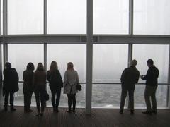 Spectators on the viewing platform of The Shard