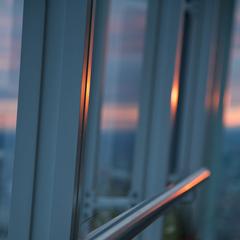 Sunset view of The Shard building in London