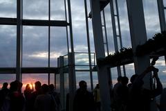 Panoramic view from The Shard overlooking London