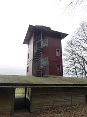 Schwanner Warte with spiral staircase to the platform