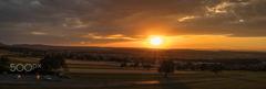 evening view from Schwanner Warte lookout