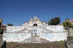 Capela de Santo Amaro with blue sky